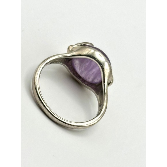 Lavender Amethyst Sterling Silver Ring Size 9.25 - Picture 6 of 9